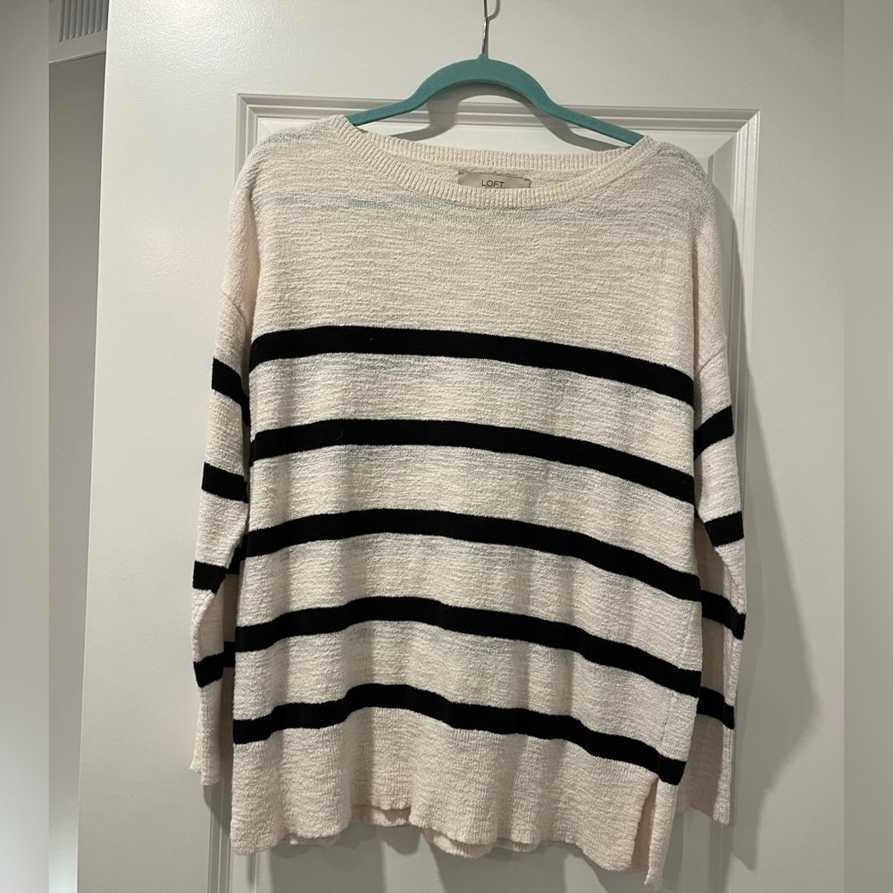 Stripped loft sweater